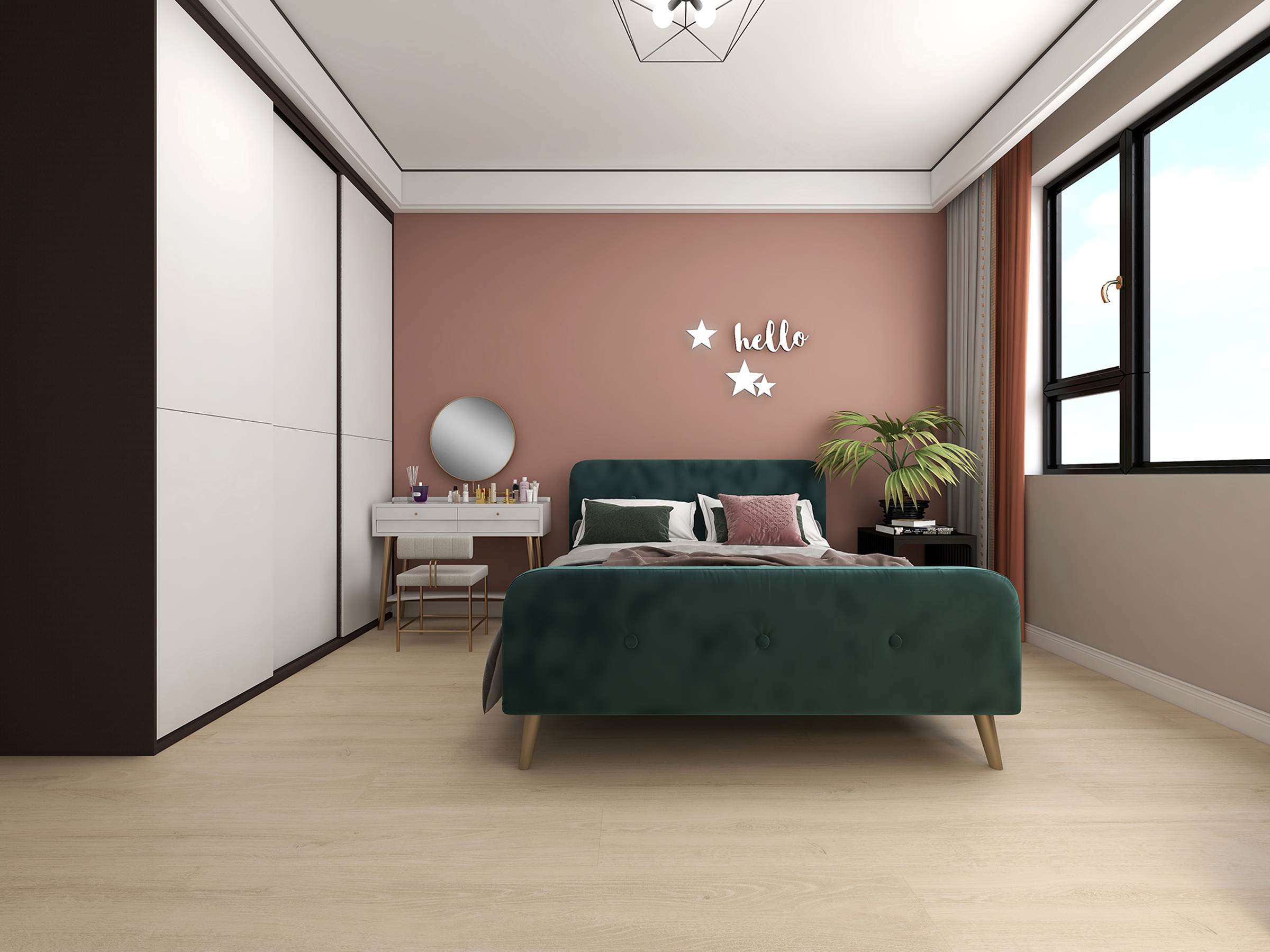 得高環保地板，適用地熱，溫暖愛家 IM3545北歐